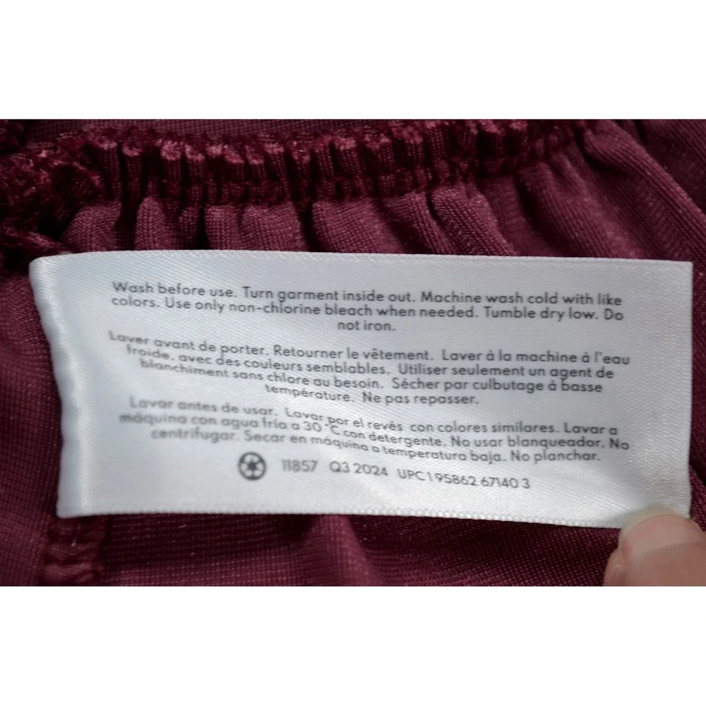 Oshkosh Baby B'gosh Girl's Burgundy‎ Short Sleeve Velvet Dress Size 3M Months